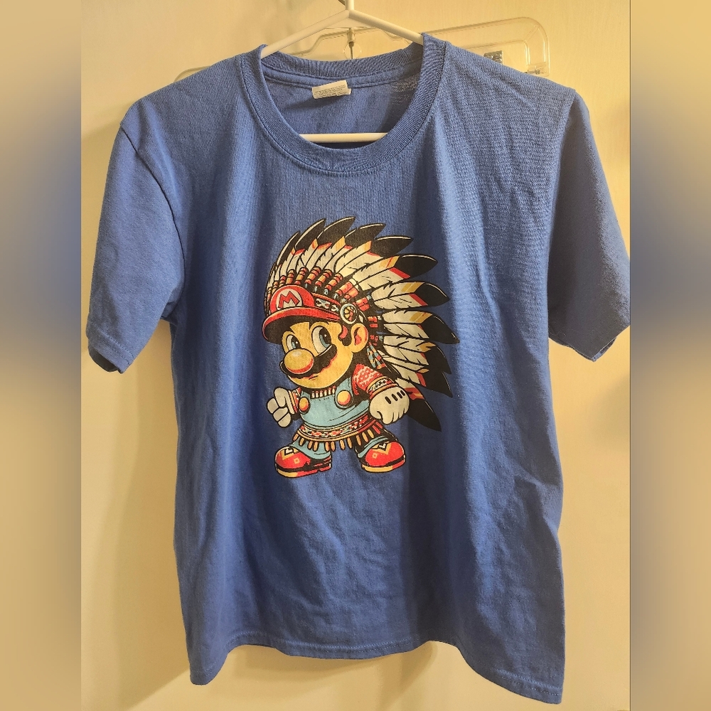 TC Kids Blue Tee with Vibrant Character Print
